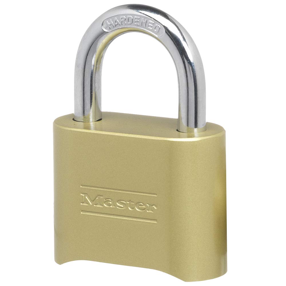 Master Lock 175 2in (51mm) Wide Resettable Combination Brass Padlock (Set of 6)