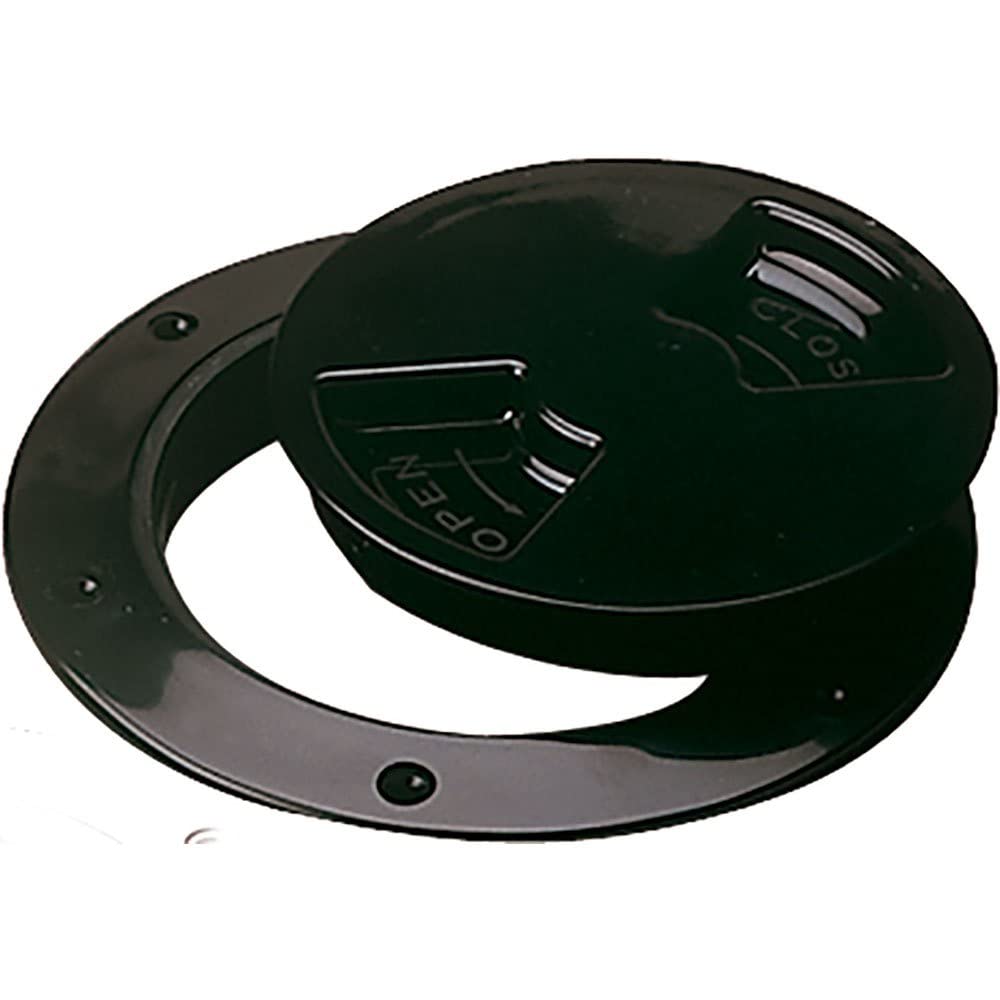 SeaDog Deck Plate Black Smooth 8" 3363851