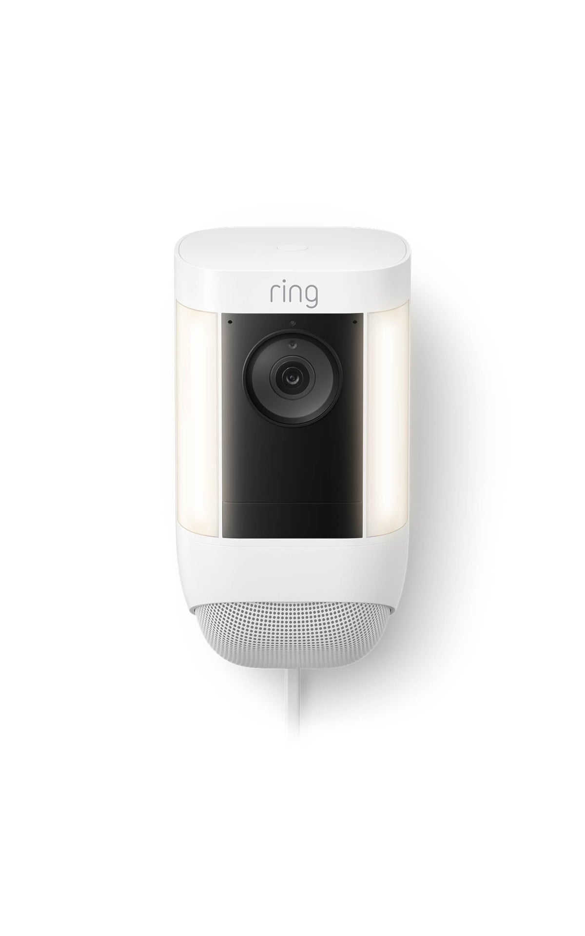 Like-New Ring Spotlight Cam Pro, Plug-In | 3D Motion Detection, Two-Way Talk with Audio+, and Dual-Band Wifi (2022 release) - White
