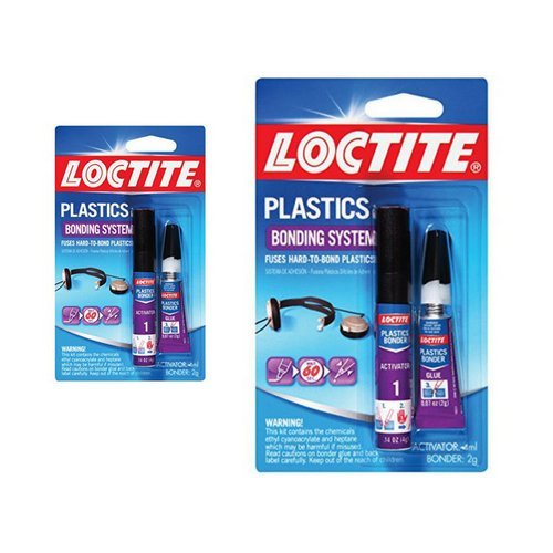 Loctite Super Glue Plastics Bonding System 681925 2g (2-Pack)