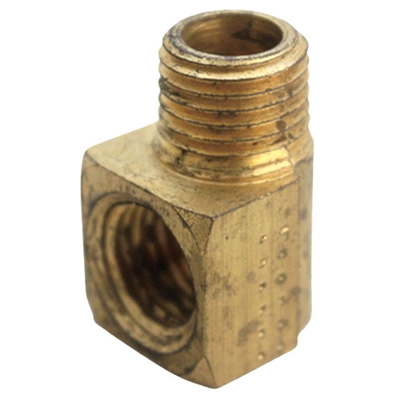 Homeplus+ 1/8 in. FPT X 1/8 in. D MPT Brass 90 Degree Street Elbow