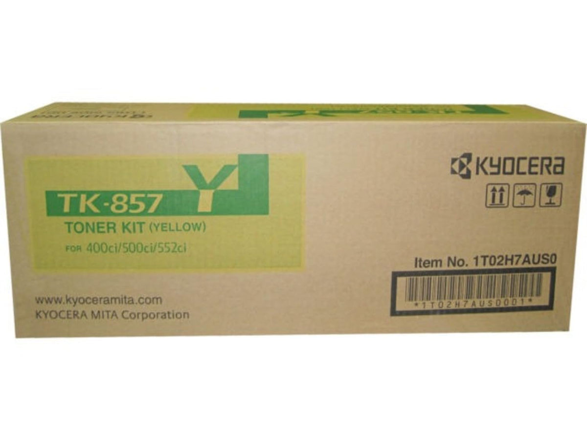 Kyocera TK-857Y OEM Yellow Toner for modles 400ci/500ci/552ci