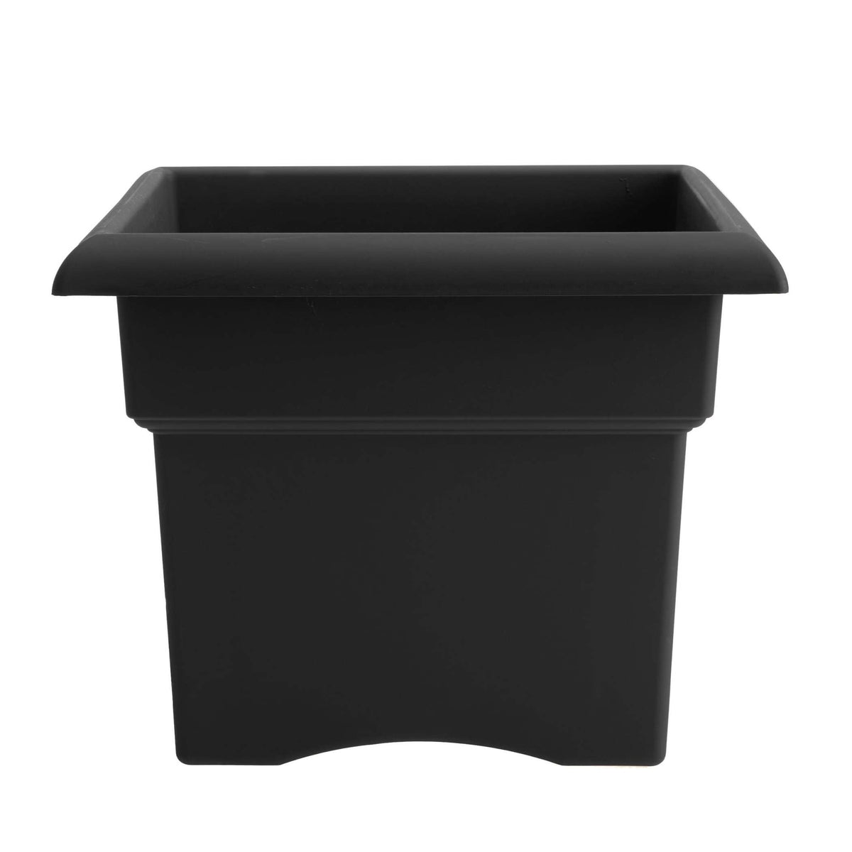 Bloem Veranda Deck Box Planter Square: 18" - Black