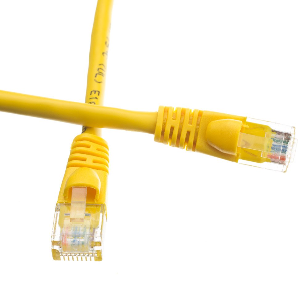 CableWholesale Cat5e Ethernet Patch Cable 14ft Yellow