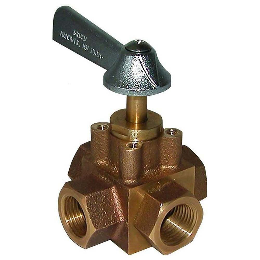 GROCO 1/2" 4-Port Tank Selector Valve