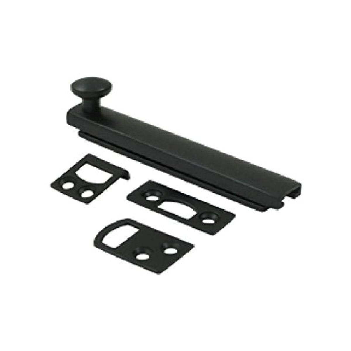 Deltana 4SBCS19 4" Solid Brass Surface Bolt