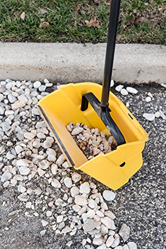 Debris Dustpan with Handle, Jumbo Debris Pan, Trash Collection for Industrial/Professional Cleaning 495
