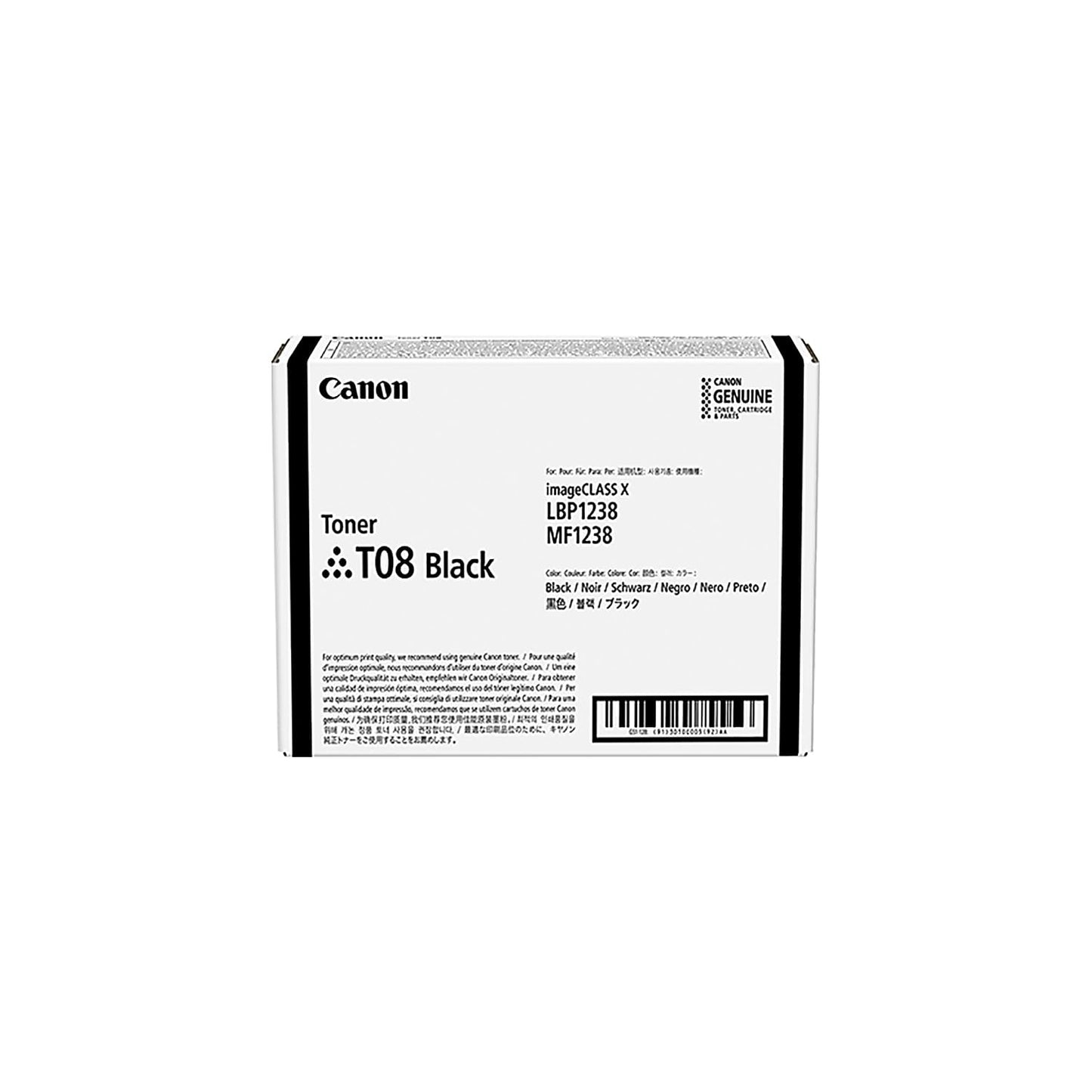 Canon Toner T08 Black Toner Cartridge 1 Pc(S) Original , W128269428 (Cartridge 1 Pc(S) Original)