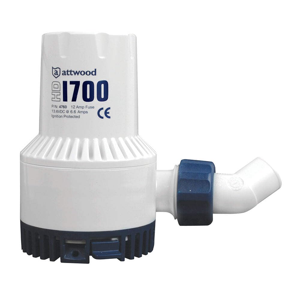 Attwood 1700 Series Heavy-Duty Bilge Pump 12V 1700 GPH