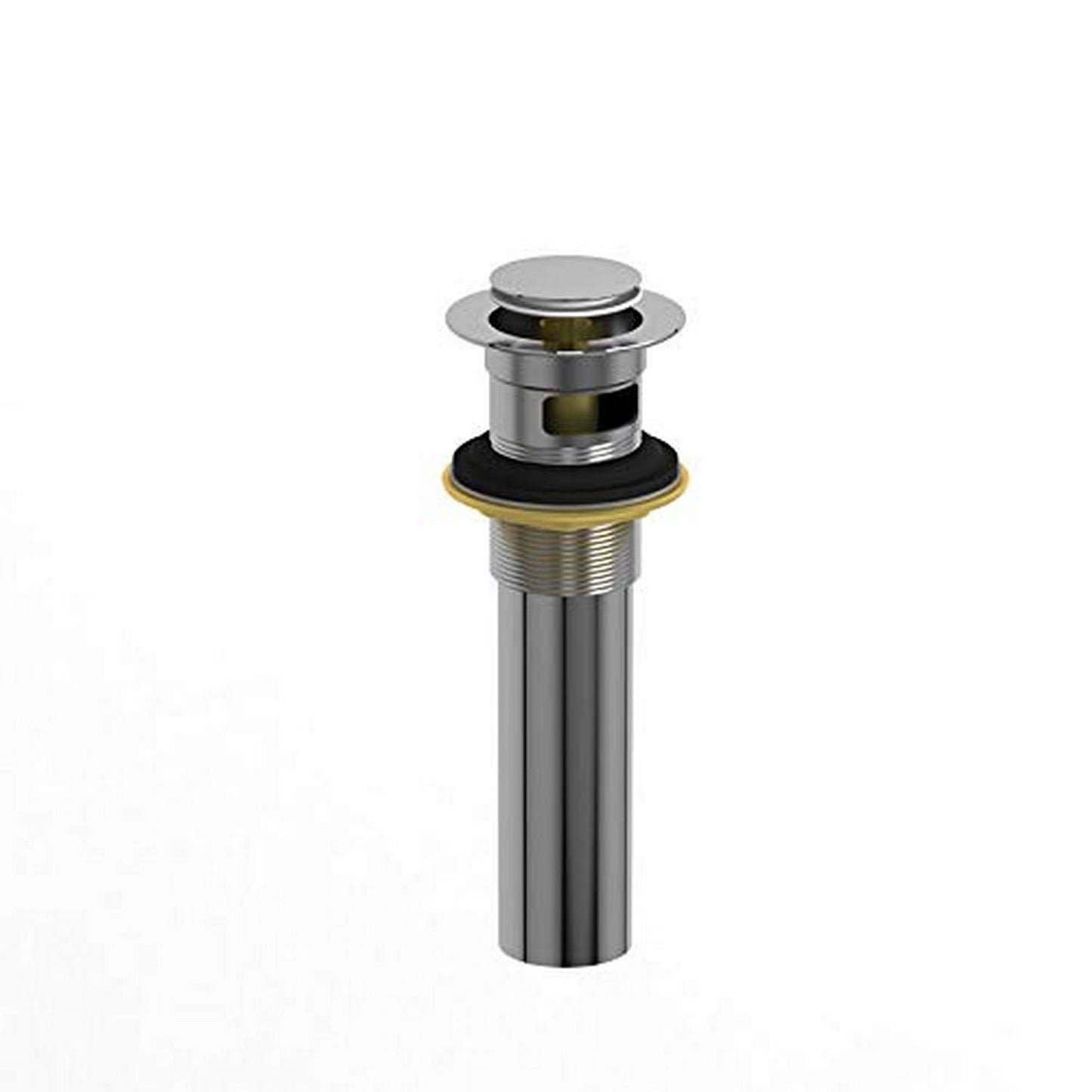 Riobel DB150C Lavatory Push Drain with Overflow, Chrome