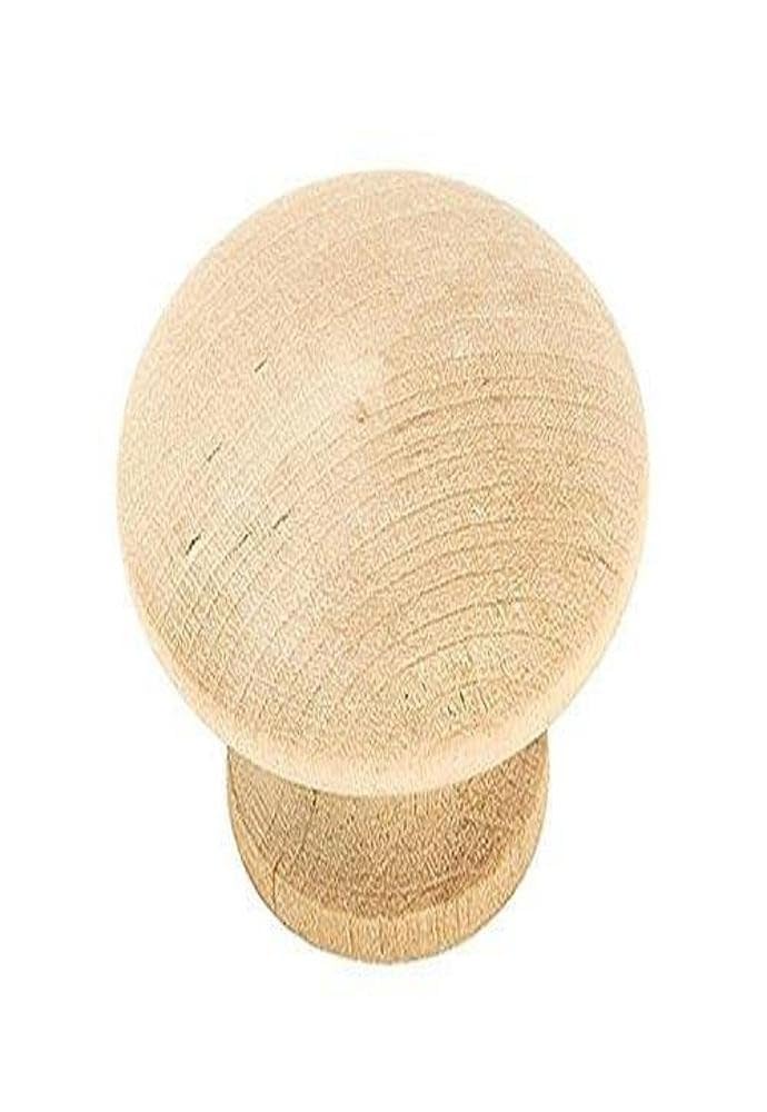 AMEROCK KNOB Wood 1.5" RD PK2