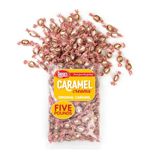 Candy Vanilla Caramel Creams - 5 Pound Bag (80 Ounces) - Fresh from the Factory 58101