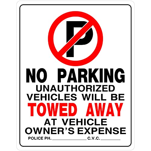 HILLMAN NO PARKING SIGN 19"X15