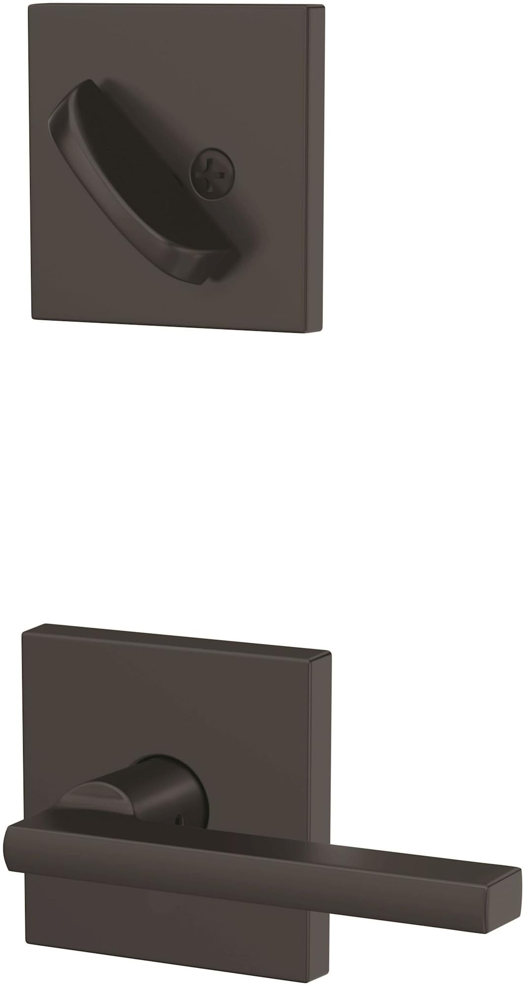 Schlage Latitude Lever Collins Rose Interior