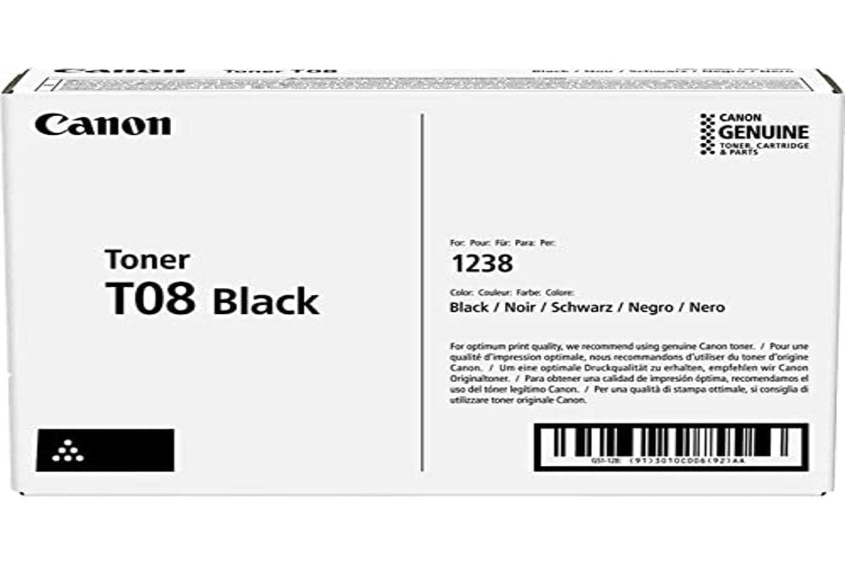Canon Toner T08 Black Toner Cartridge 1 Pc(S) Original , W128269428 (Cartridge 1 Pc(S) Original)