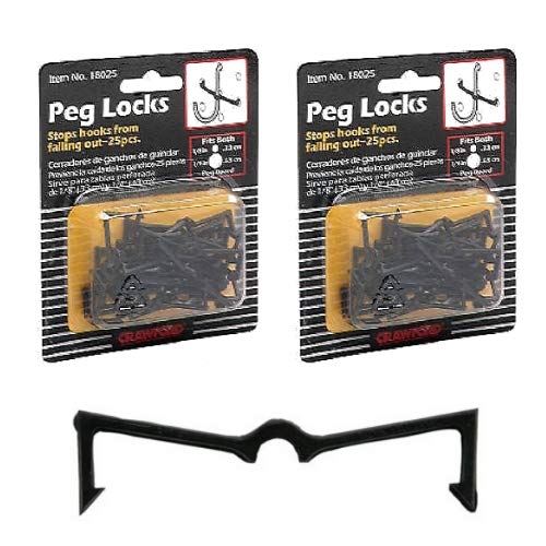 Crawford 18025 Peg Locks 25PK (2 Pack)