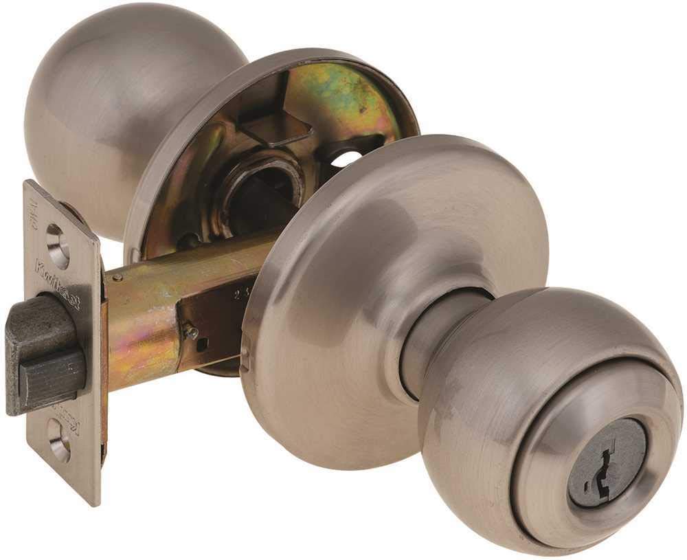 Kwikset 94002-931 Polo Keyed Entry Knob with Smartkey Security In Satin Nickel