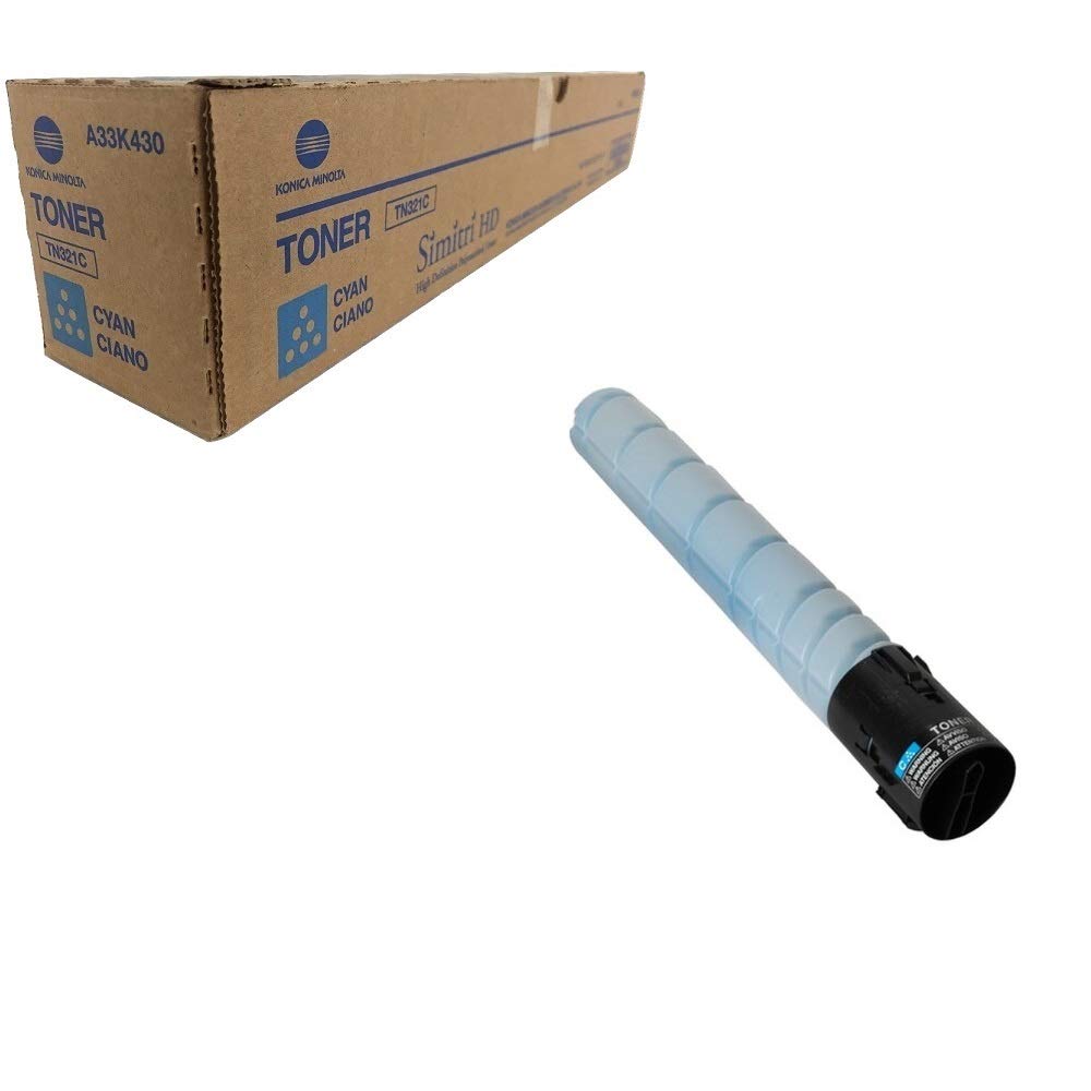 Konica Minolta TN-321C Cyan Toner Cartridge OEM 25,000 Pages