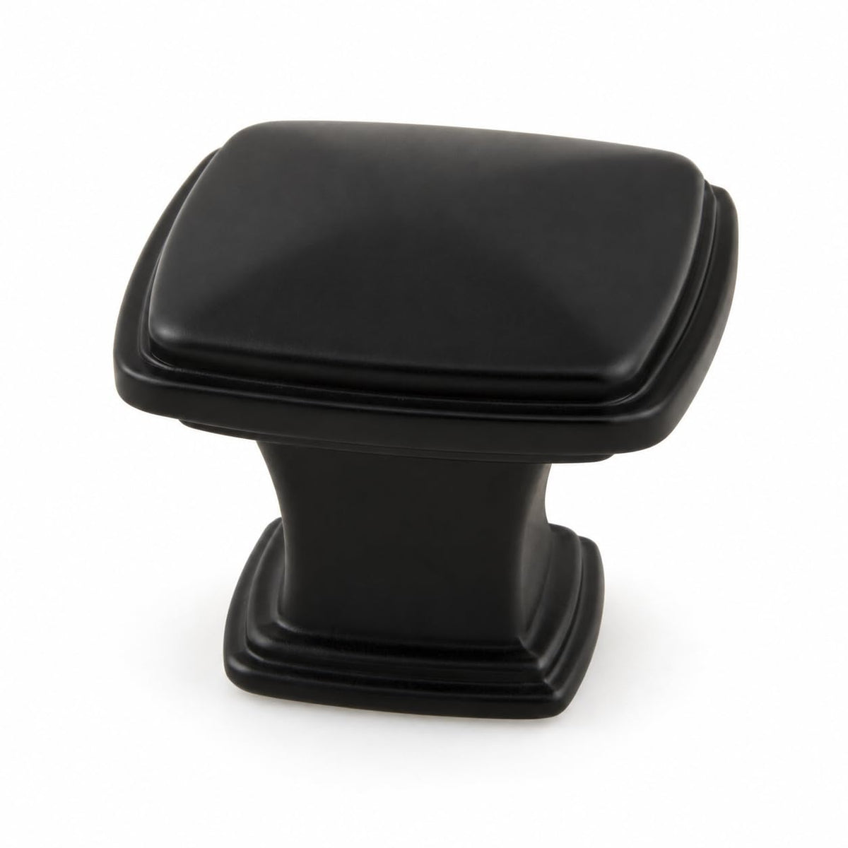 Pride Industrial Square Cabinet Knob Matte Black Finish