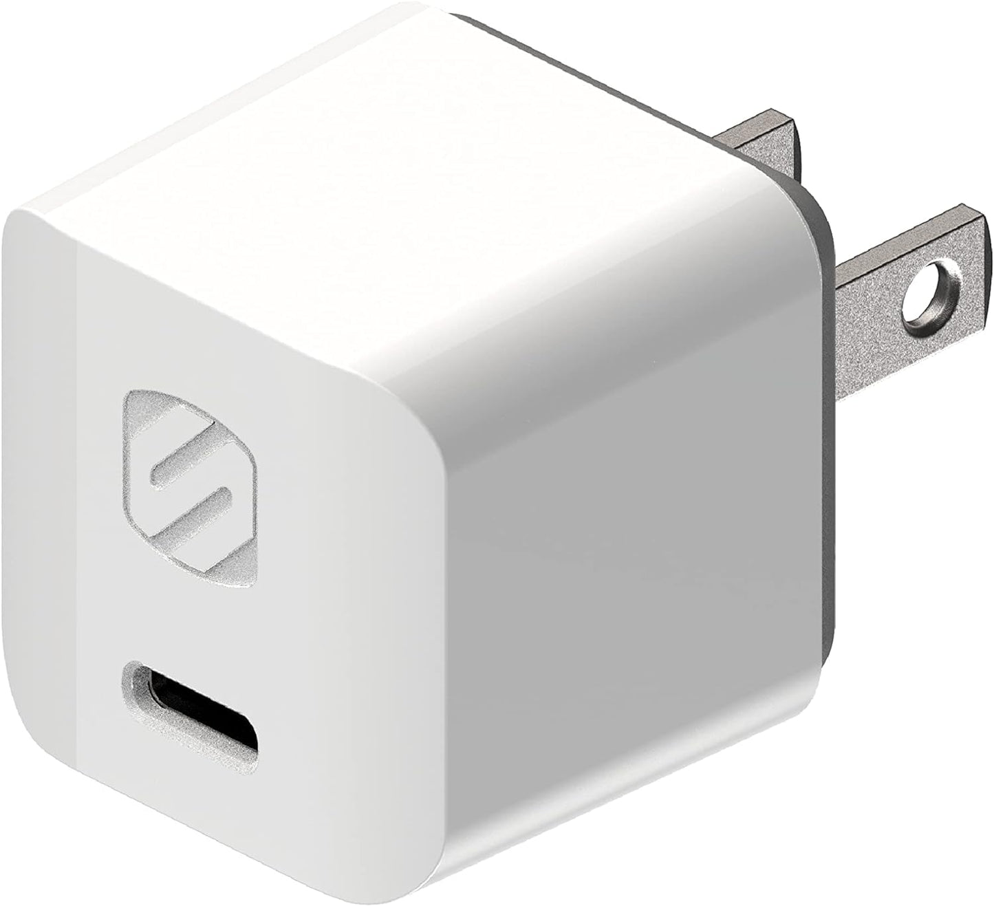 Scosche HPDC30M Powervolt 30W USB Type-C Wall Charger Compatible with Power Delivery 3.0, 2.0 and Standard USB-C Devices, Fast Charging, Black