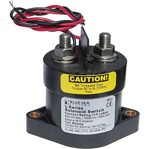 Blue Sea 9012 L Solenoid Switch 12-24VDC 250A