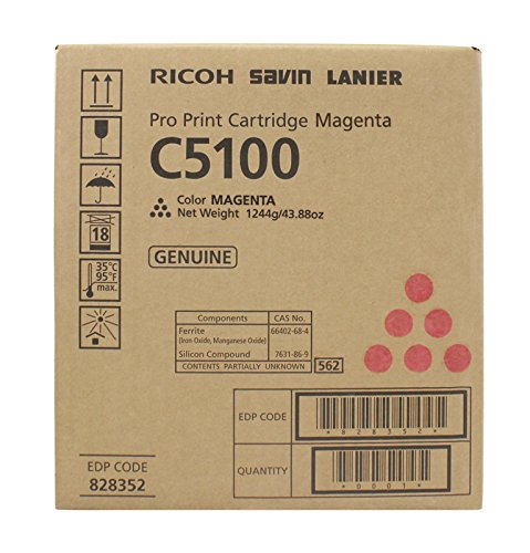 828352 Genuine Ricoh Toner Cartridge, 30000 Page-Yield, Magenta