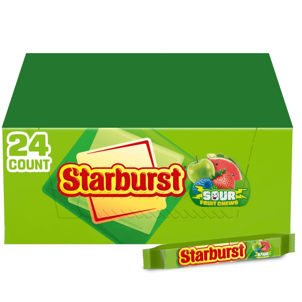 Starburst Sour Chewy Candy 2.07oz 24-Pack