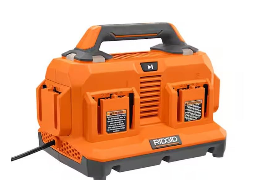 RIDGID 18V Lithium-Ion 6-Port Charger