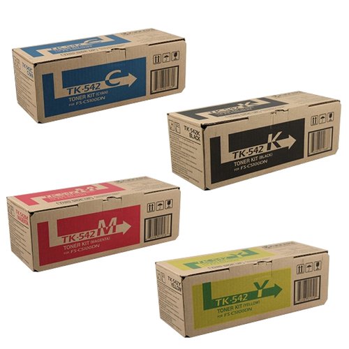 KYOCERA 1T02HL0US0 Model TK-542K Black Toner Cartridge for use FS-C5100DN Color Network Laser Printer, Up to 5000 Pages Yield at 5% Average Coverage