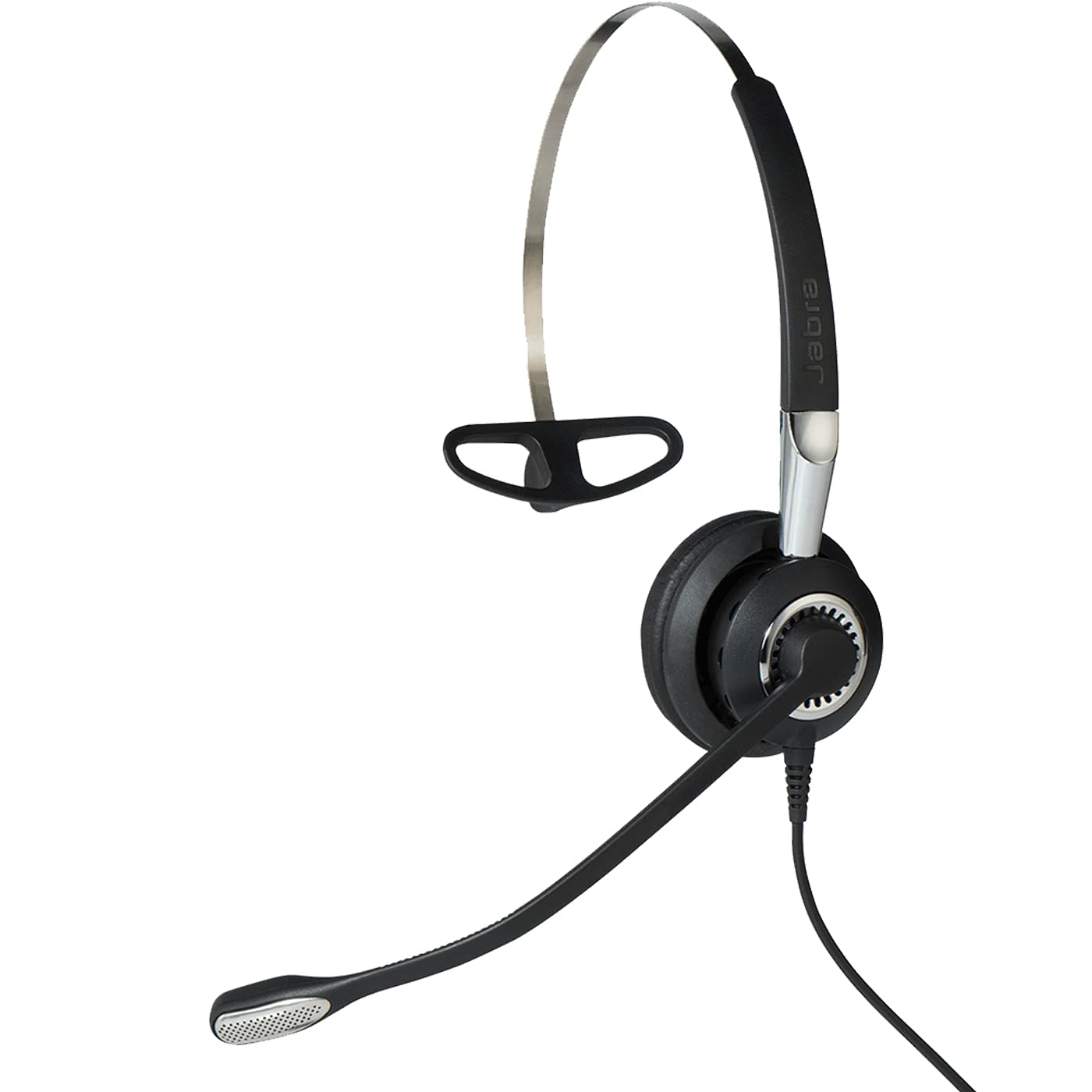 Jabra Biz 2400 II Quick Disconnect On-Ear Mono Headset - Noise-Cancelling and Corded Lightweight Headphone with HD Voice and Soft Head Cushioning for Deskphones