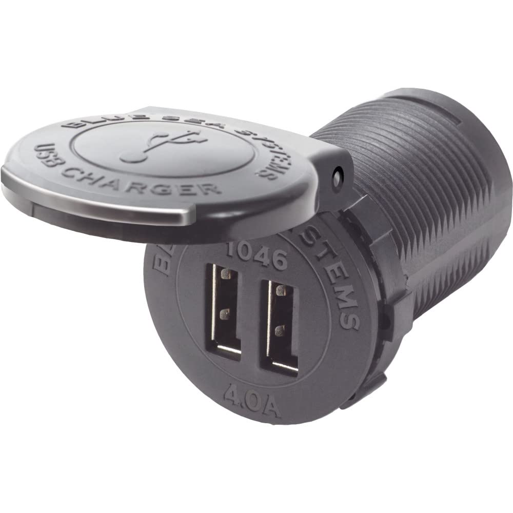 Blue Sea 1046 48V Dual USB Charger Socket