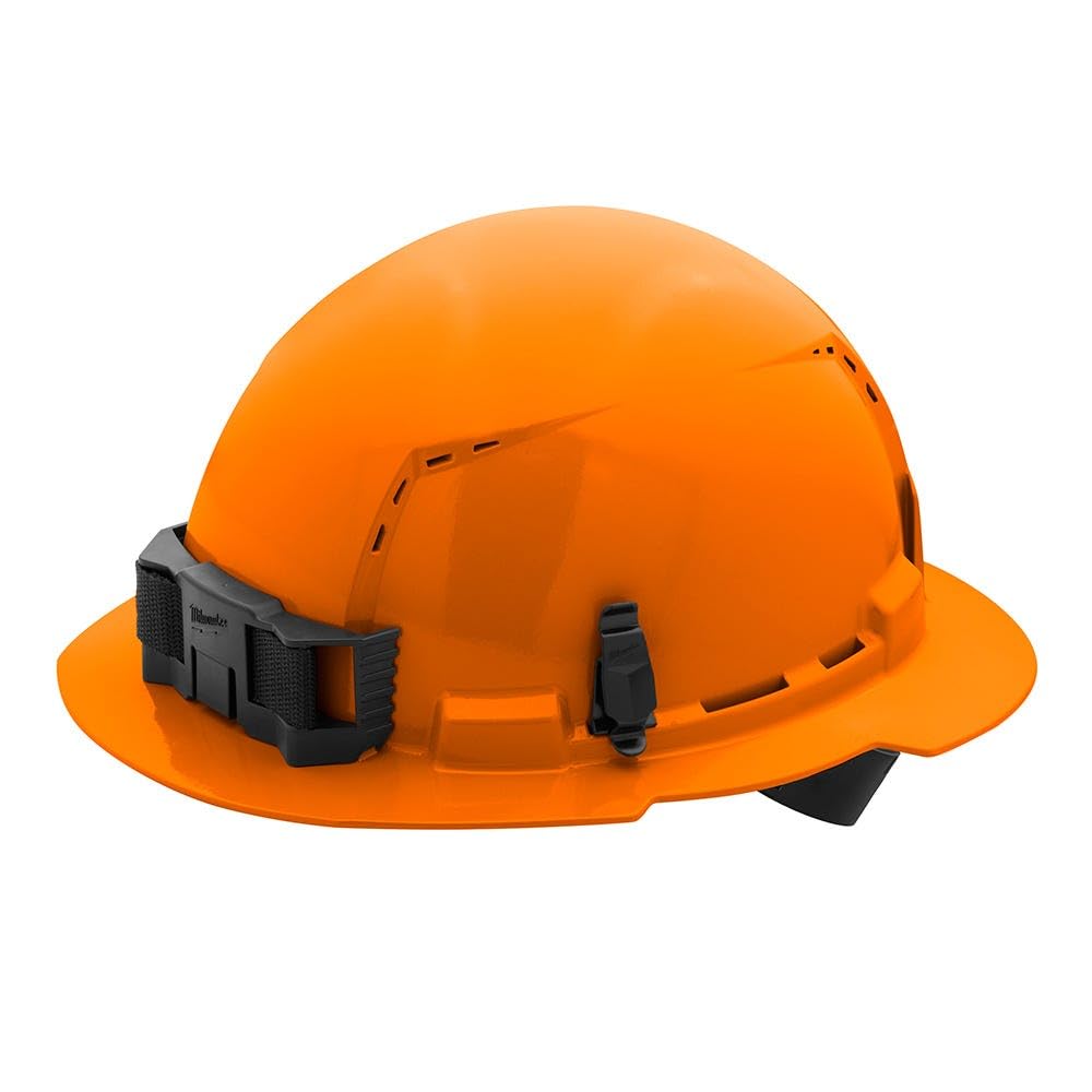 Milwaukee Full Brim Vented Hard Hat, M