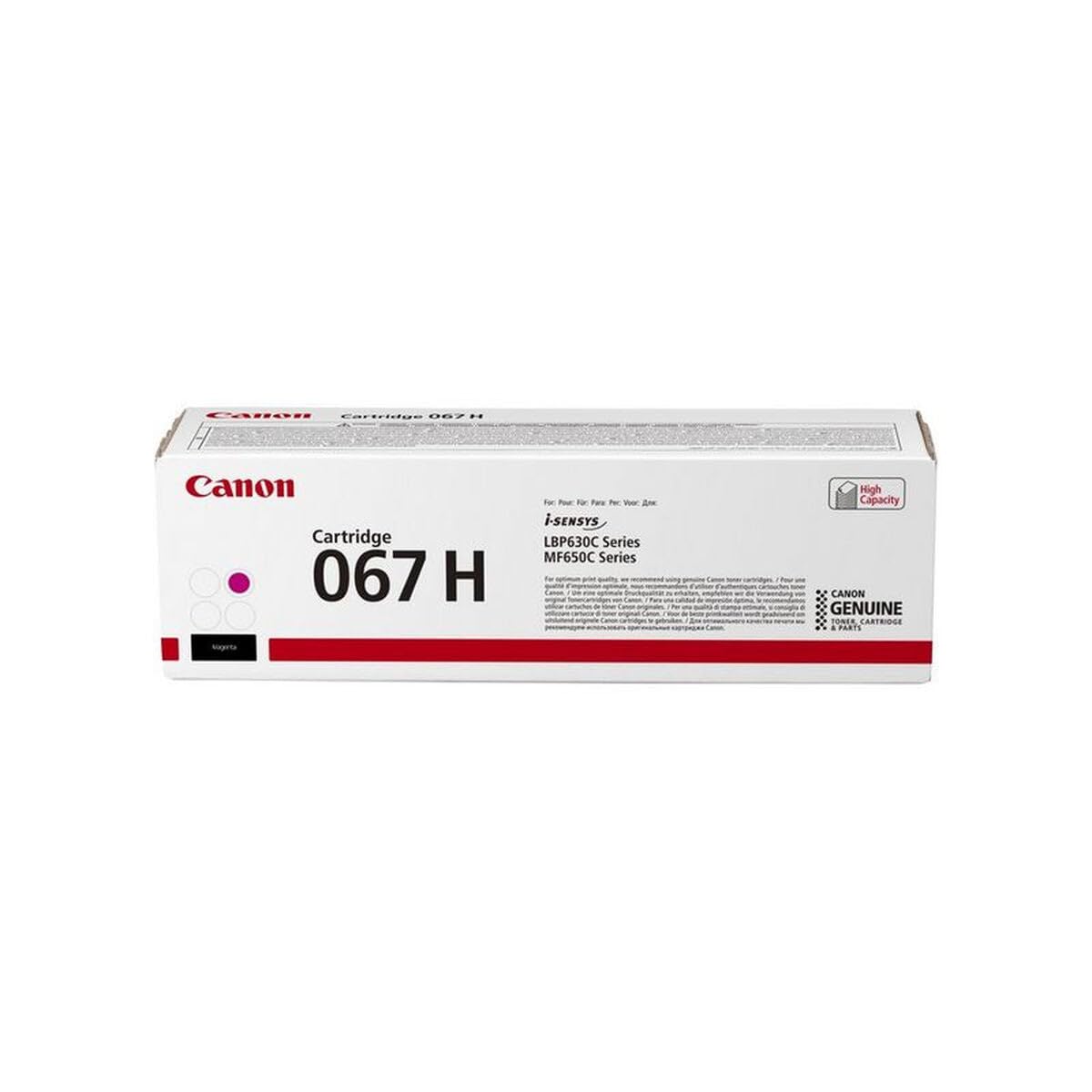 Canon Genuine 067 Magenta Toner Cartridge High Capacity Compatible with LBP633Cdw, LBP632Cdw, MF652Cdw, MF653Cdw, MF654Cdw, MF656Cdw