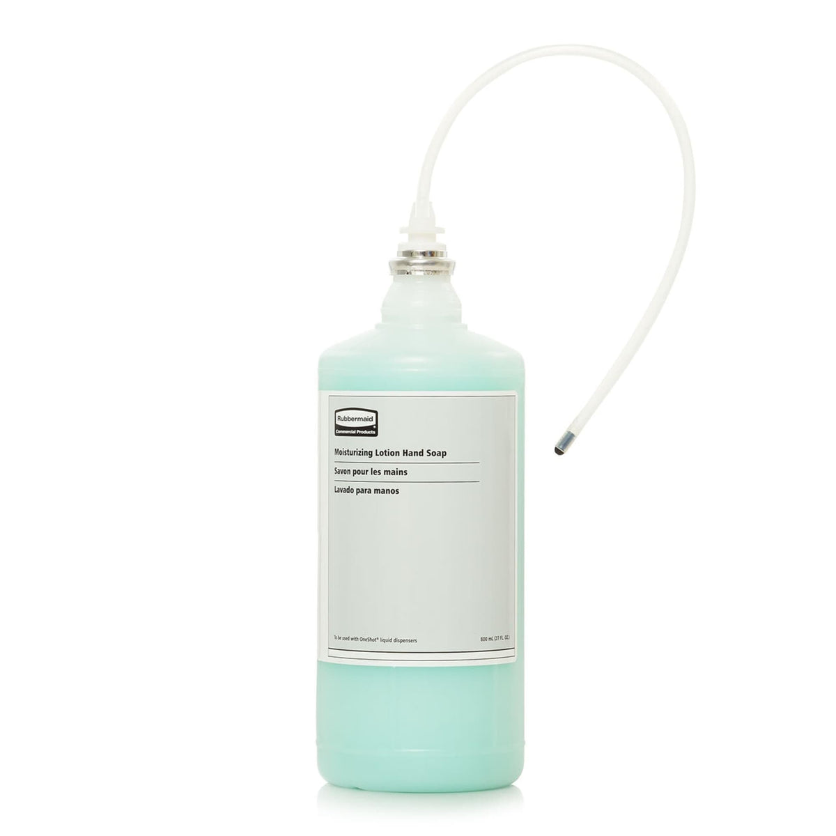Rubbermaid Commercial Products OneShot Green Seal Certified Lotion Hand Soap Refill, 800mL, Compatible with RCP's Touchless OneShot Lotion Dispensers, for Restrooms in Offices/Hotels