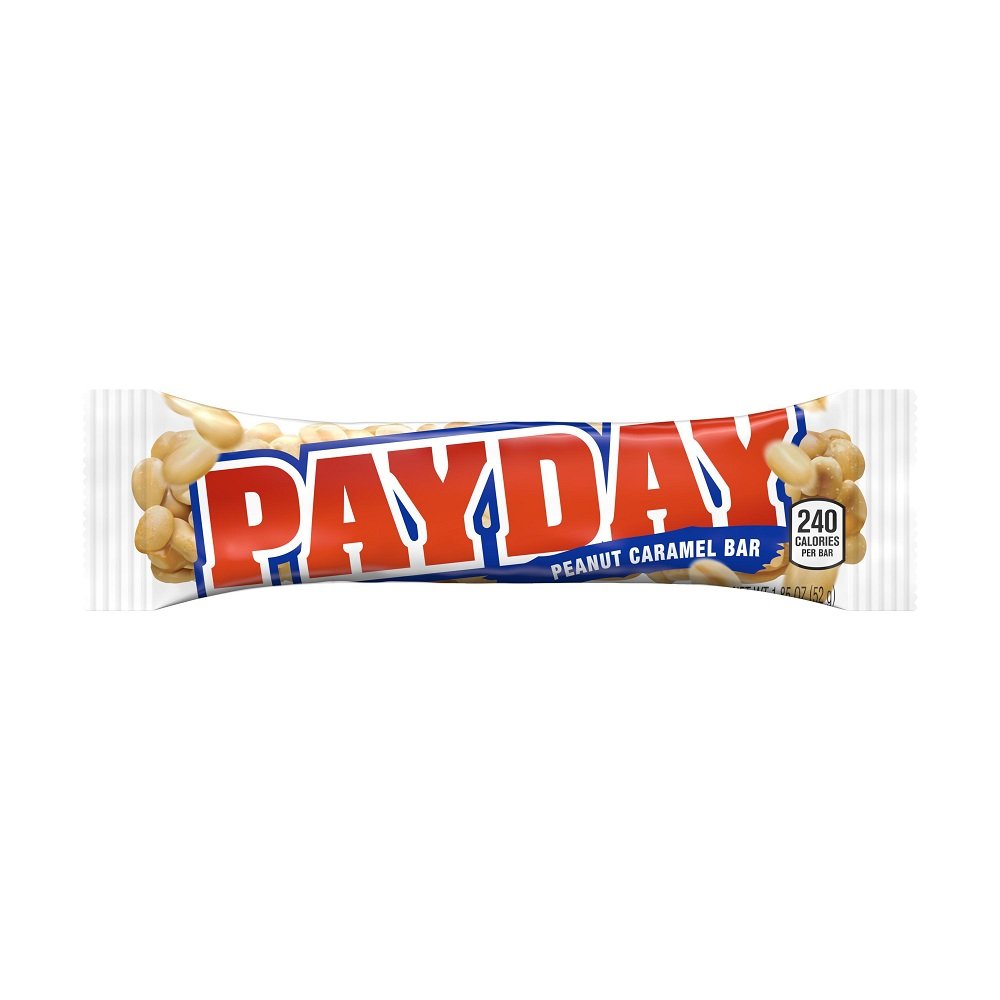 Payday Peanut Caramel Candy Bars 1.85oz Box/24