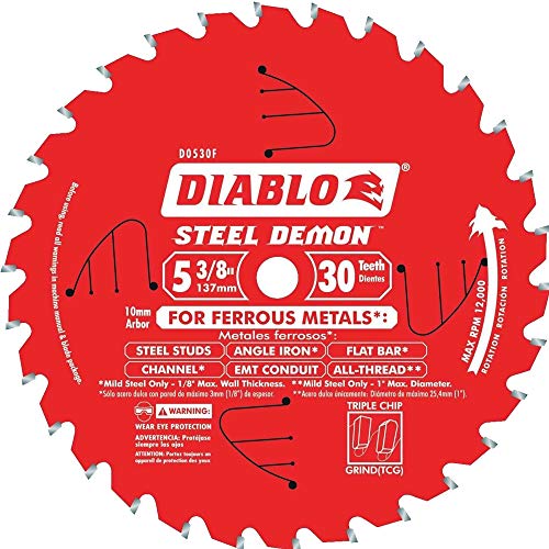 Diablo D053830FMX 5-3/8" 30T Ferrous Saw Blade 4-Pack
