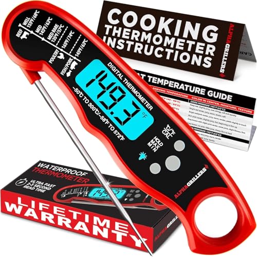 Digital Food Thermometer, Fast and Reliable Digital Thermometer for Cooking and Baking, Instant Read Thermometer for Every Chef, Perfect Kitchen Thermometer for Cooking and Outdoor Grills