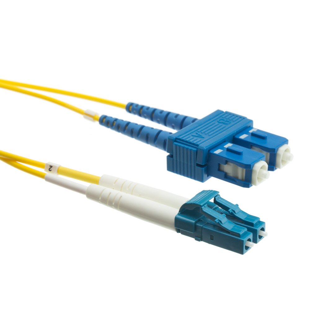 CableWholesale Fiber Optic Cable LC/SC Singlemode Duplex 9/125 8 Meter (26.2 Foot)