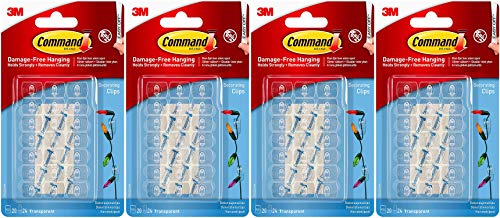 Command Decorating Clips Clear, 80-Clips