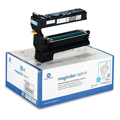OEM Konica Minolta QMS 1710580-004 Cyan Toner Cartridge - 6,000 Yield by Konica-Minolta