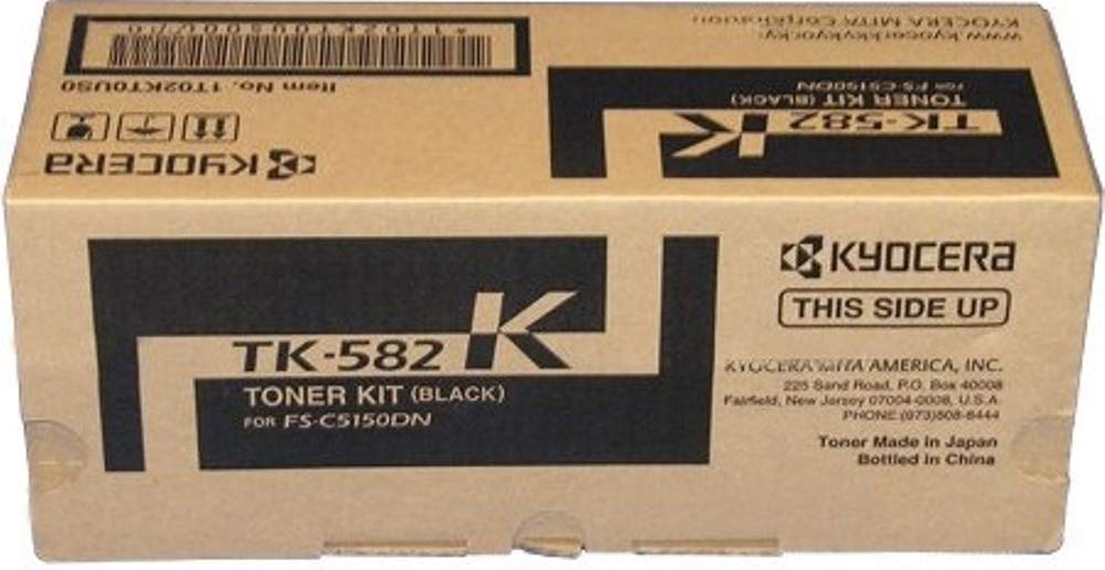 Kyocera TK-582K High-Yield Black Toner Cartridge 3500 Pages