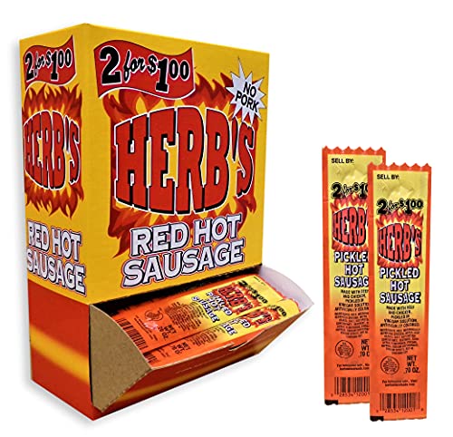 Herb's Red Hot Sausage .7oz 2/50ct