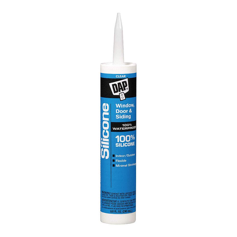 Dap 08641 Silicone Multi-Purpose Sealant - Clear 10.1-oz Cartridge