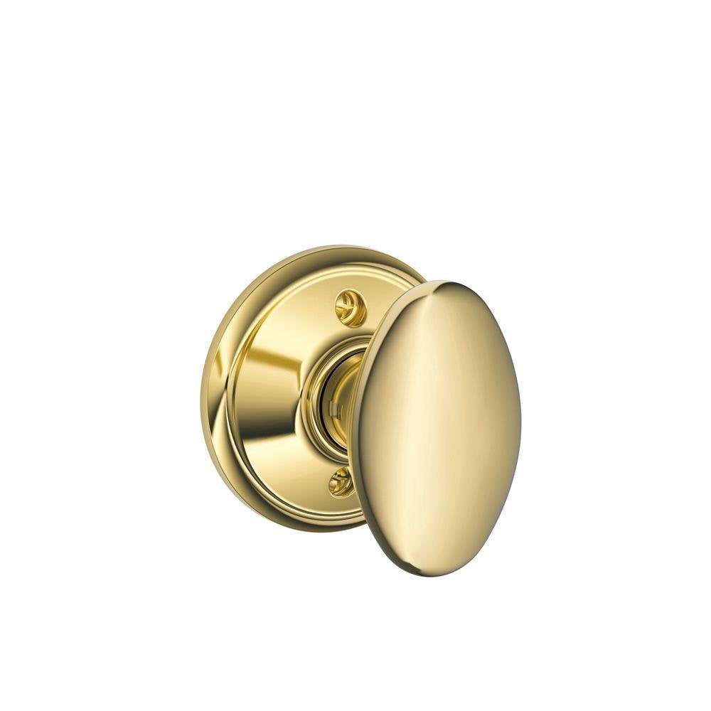 Schlage Siena Non-Turning Knob F170 SIE 605 Bright Brass