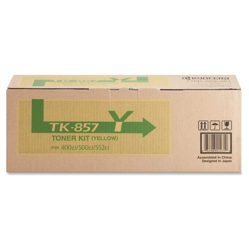 Kyocera TK-857Y OEM Yellow Toner for modles 400ci/500ci/552ci