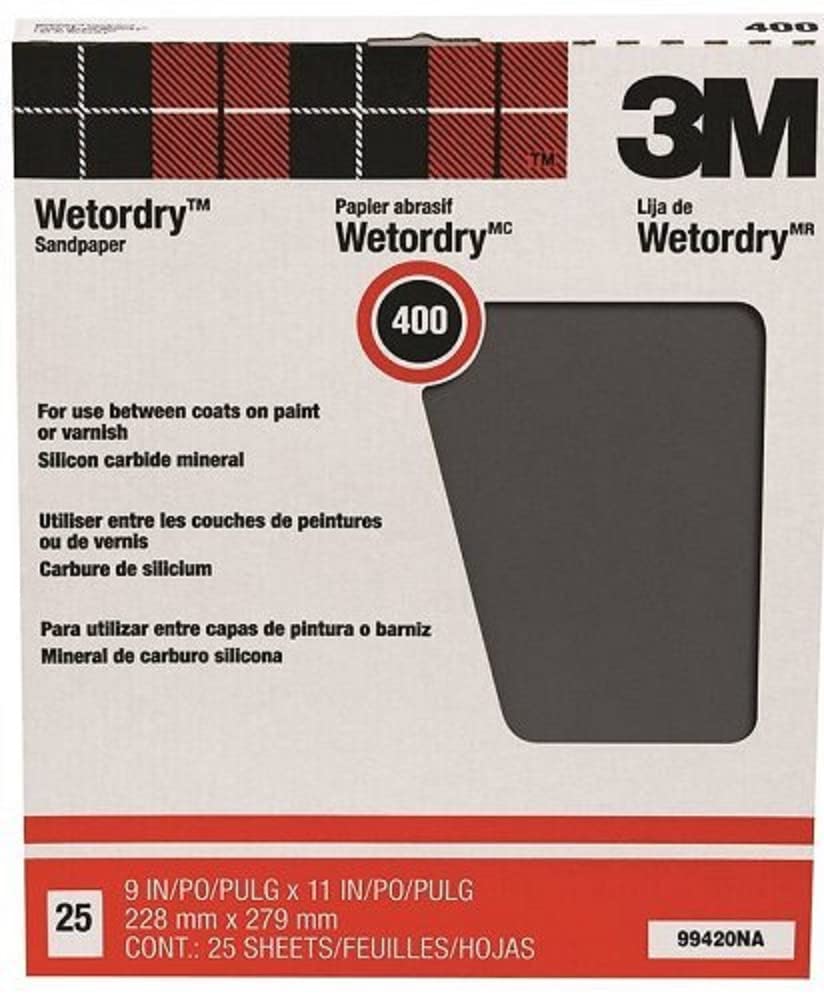 Meguiar's 400 Grit Abrasive Sheets 9" x 11"