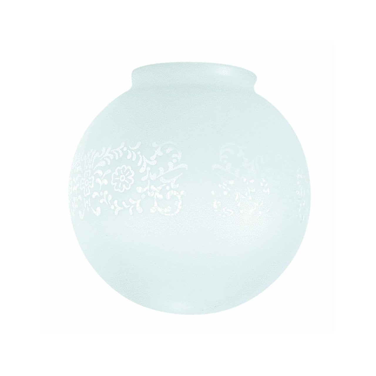 Westinghouse 85707 Glass Globe Fitter Frosted Victorian, 6" Diameter, 3-1/4"