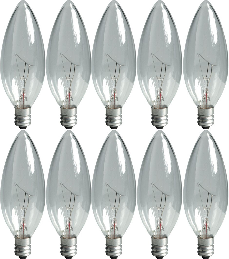 GE Lighting 12165 Light GE2PK40W CLR Blunt Bulb, Incandescent Bulbs, Warm white, 2 Count (Pack of 1), Clear