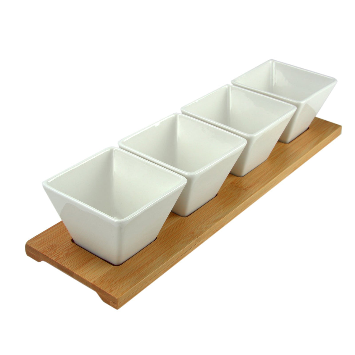 Elama Ceramic Condiment Appetizer Set, 5 Piece