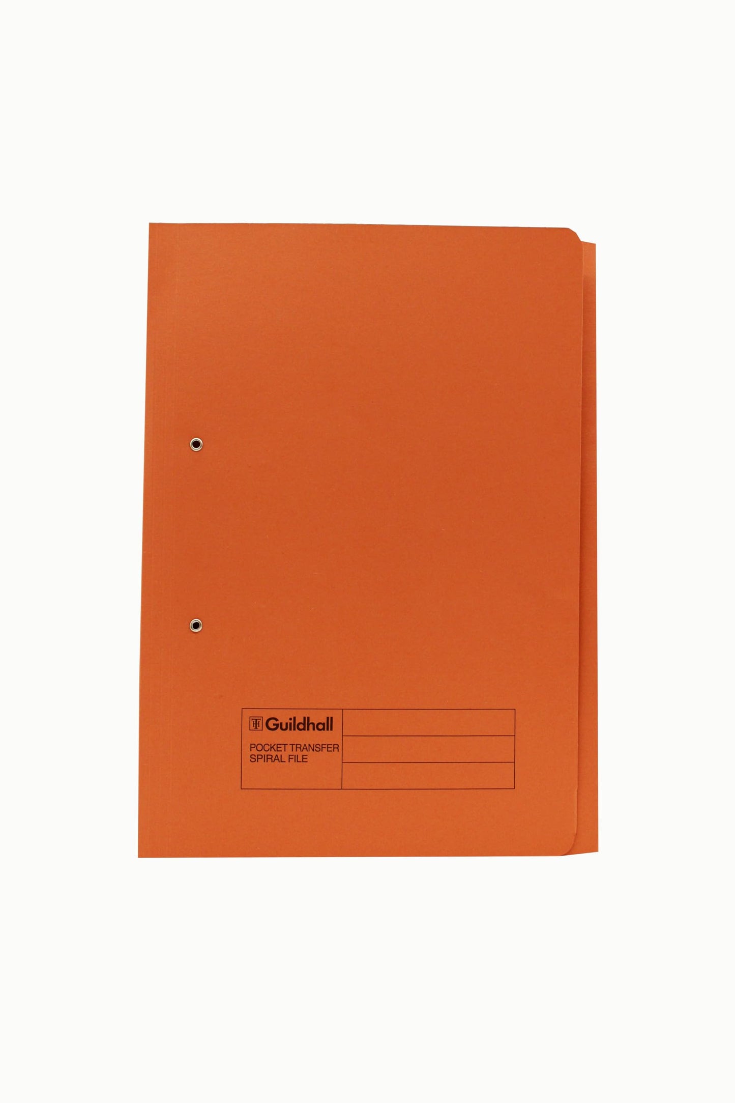 Guildhall 325 x 357 mm Pocket Spiral File, 315 GSM, Foolscap, Orange